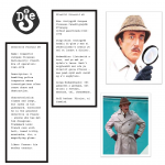 A factfile sheet with a fun introduction and photos of the character Inspector Clouseau from The Pink Panther